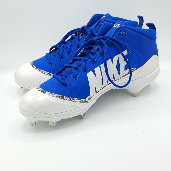 Nike Force Air Trout 4 Pro Mid Baseball Cleats Blue 917920 444 Men\'s size 12 main image 6